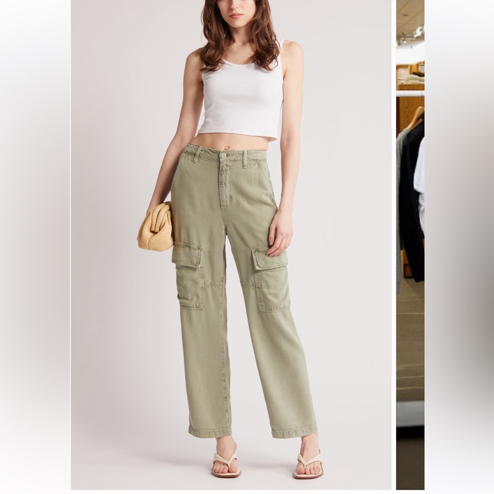 AG Knoxx High Waist Cargo Straight Leg Pants NWT